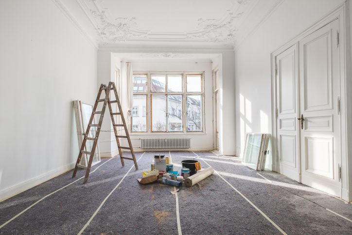 Ein Haus wird Renoviert.